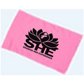 Budget Rally Terry Towel Hemmed 11x18 - Azalea Pink (Imprinted)